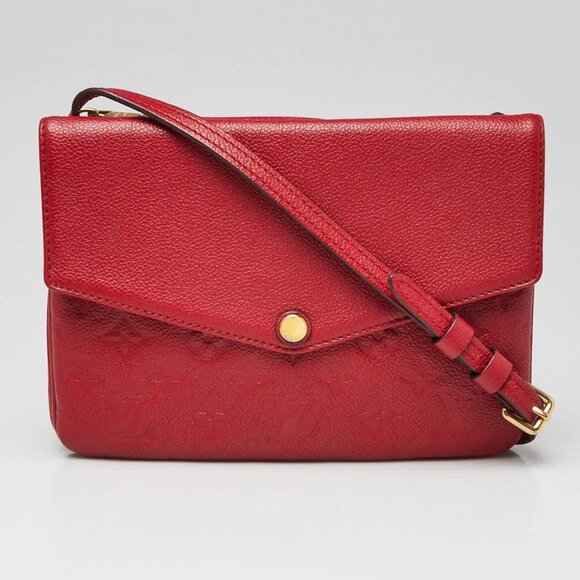 Louis Vuitton Cerise Monogram Empreinte Leather Twice Bag - Picture 1 of 12